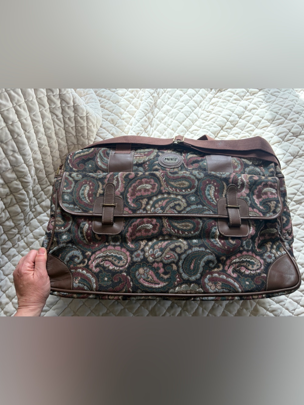 RARE🤩Vintage JUMP Paris Paisley
Tapestry Weekender Bag